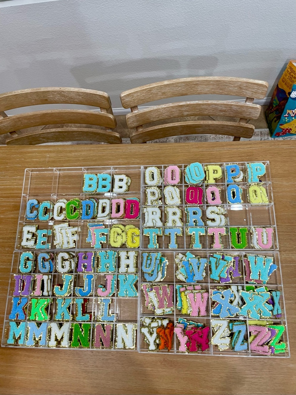 Chenille Letters Self Adhesive Patches